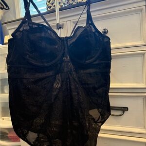 Torrid Black Lace Bodysuit NWT